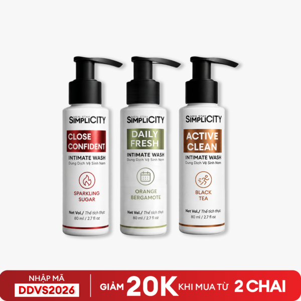 [MỚI] Dung dịch vệ sinh nam Intimate wash giúp làm sạch, khử mùi 80ml