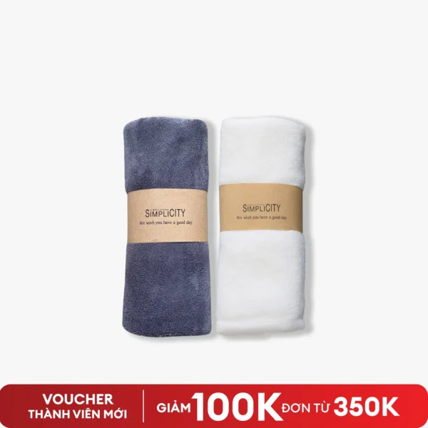 Khăn lau mặt, khăn tắm cao cấp Microfiber 35cm x 75cm