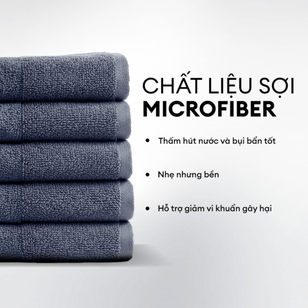 Khăn lau mặt, khăn tắm cao cấp Microfiber 35cm x 75cm