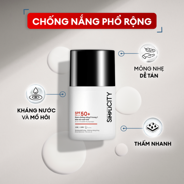 Kem chống nắng 3in1 bảo vệ vượt trội 20ml SPF 50+ PA++++