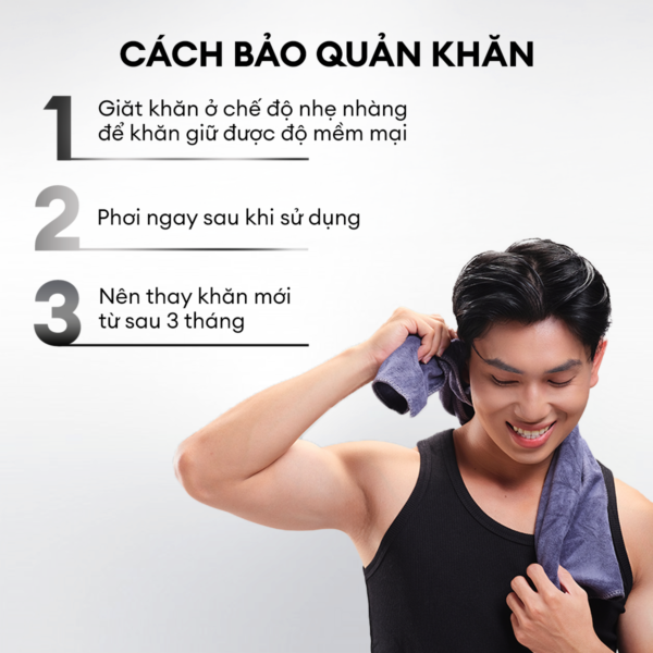 Khăn tắm sợi tre cao cấp 60x120cm Men Stay Simplicity