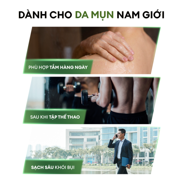 Sữa tắm tẩy tế bào chết & giảm mụn lưng 250ml