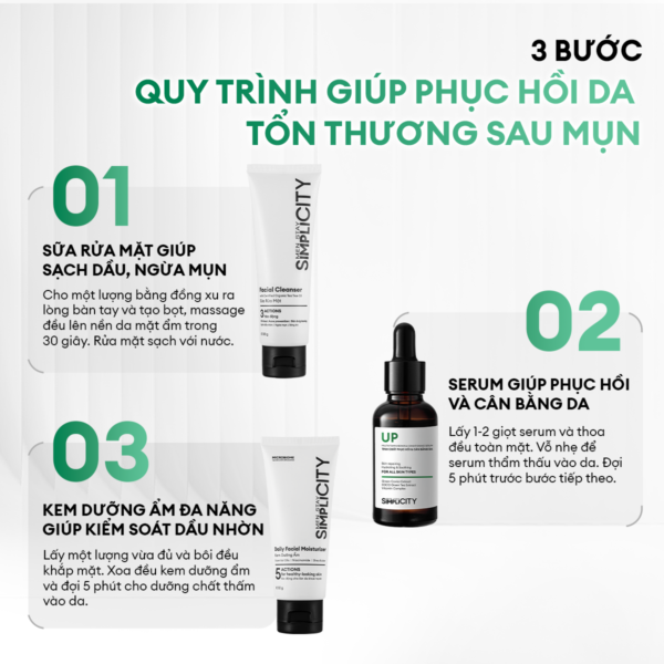 Combo chăm sóc phục hồi da Recovery Trio