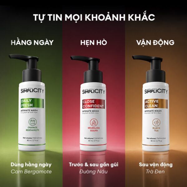 [MỚI] Dung dịch vệ sinh nam Intimate wash giúp làm sạch, khử mùi 80ml