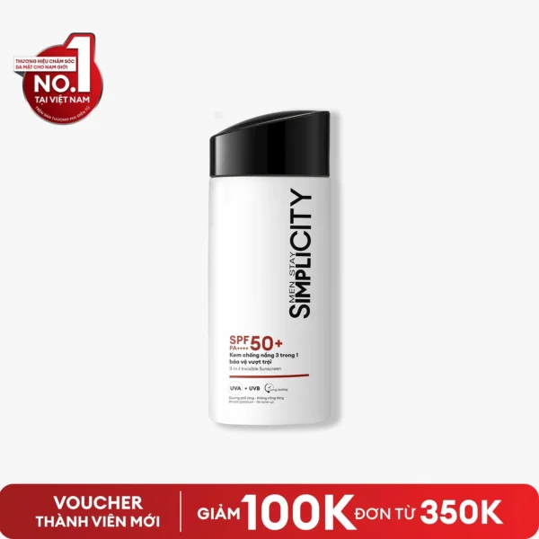 Kem chống nắng 3in1 bảo vệ vượt trội 80ml SPF 50+ PA++++