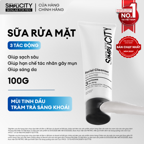 Trọn bộ sạch mụn sáng da toàn diện cho nam