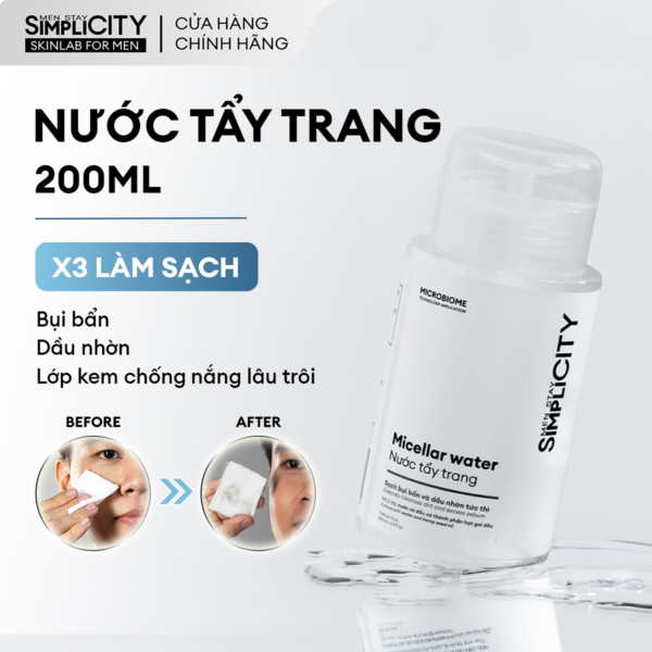 Nước tẩy trang sạch bụi bẩn và dầu nhờn tức thì 200ml